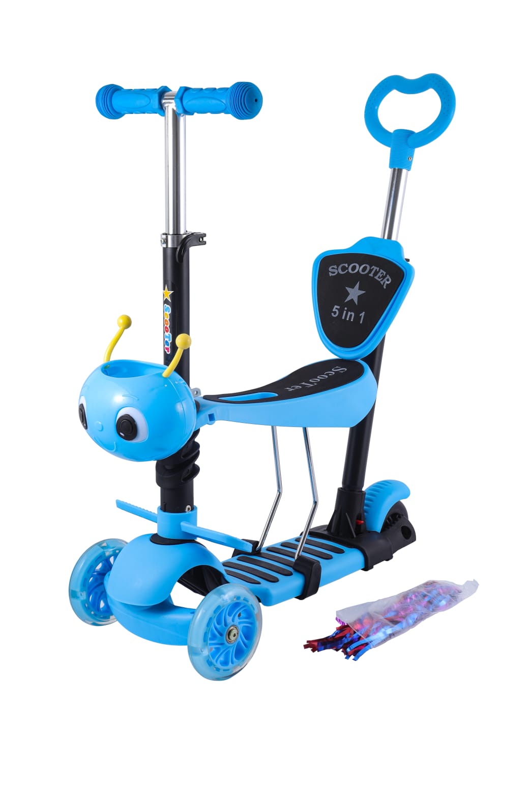 Blue 5-in-1 Scooter ~ Caterpillar Edition