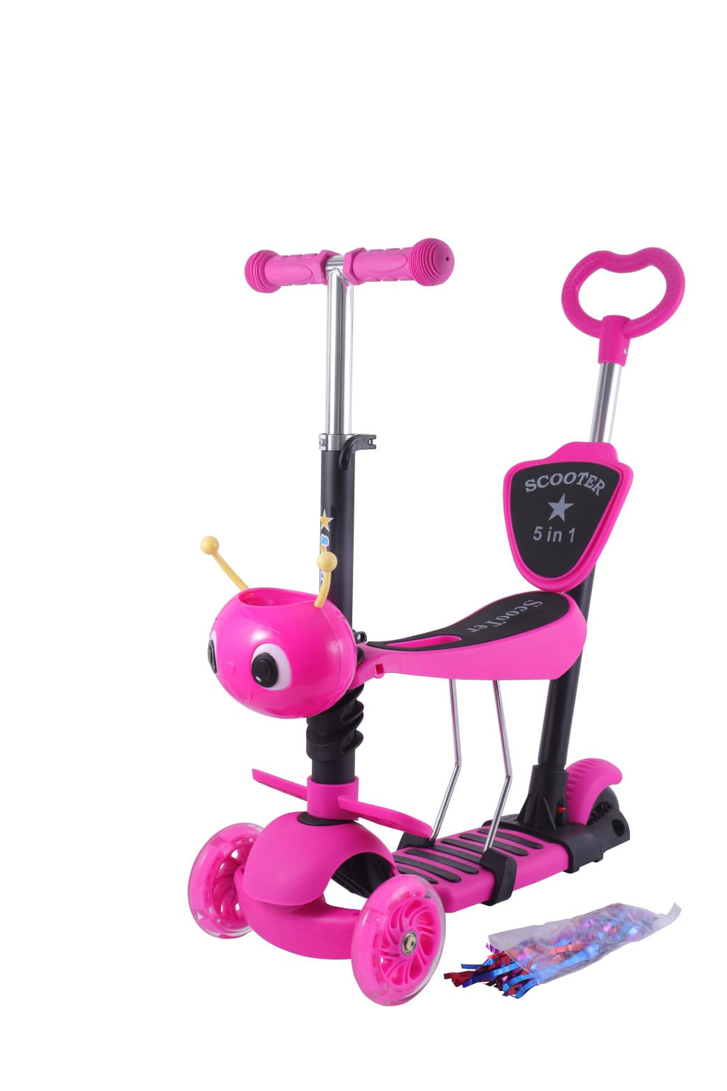 Pink 5-in-1 Scooter ~ Caterpillar Edition