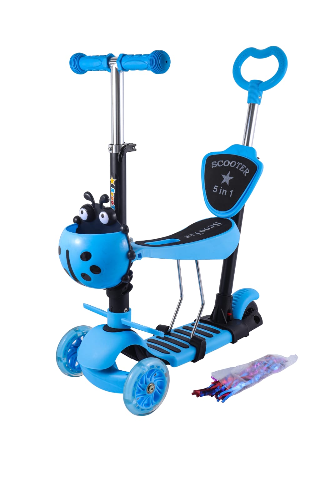 Blue 5-in-1 Scooter ~ Ladybird Edition